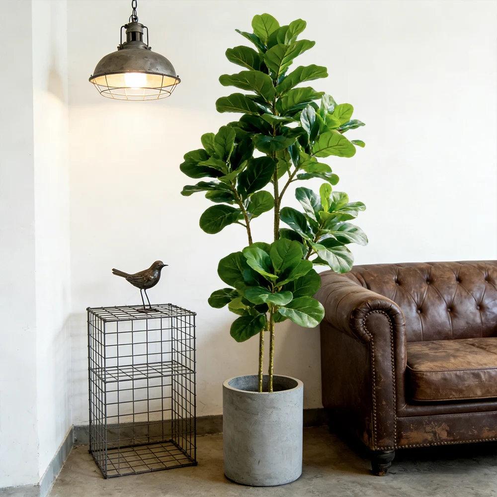 Ficus Lyrata Tree - Árbol artificial de figo de 64/122